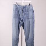«Mom» Jean en denim Claudia à poches