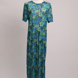 Robe en filet à imprimé tropical