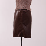 Mini jupe en faux cuir