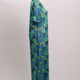 Robe en filet à imprimé tropical