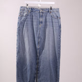 Jupe denim fente avant