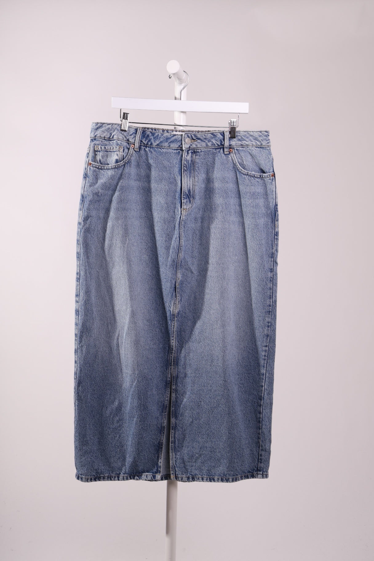 Jupe denim fente avant