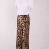 Pantalon fluide léopard