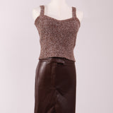 Camisole en maille à bretelles larges