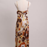 Robe maxi imprimé floral rétro Wilfred