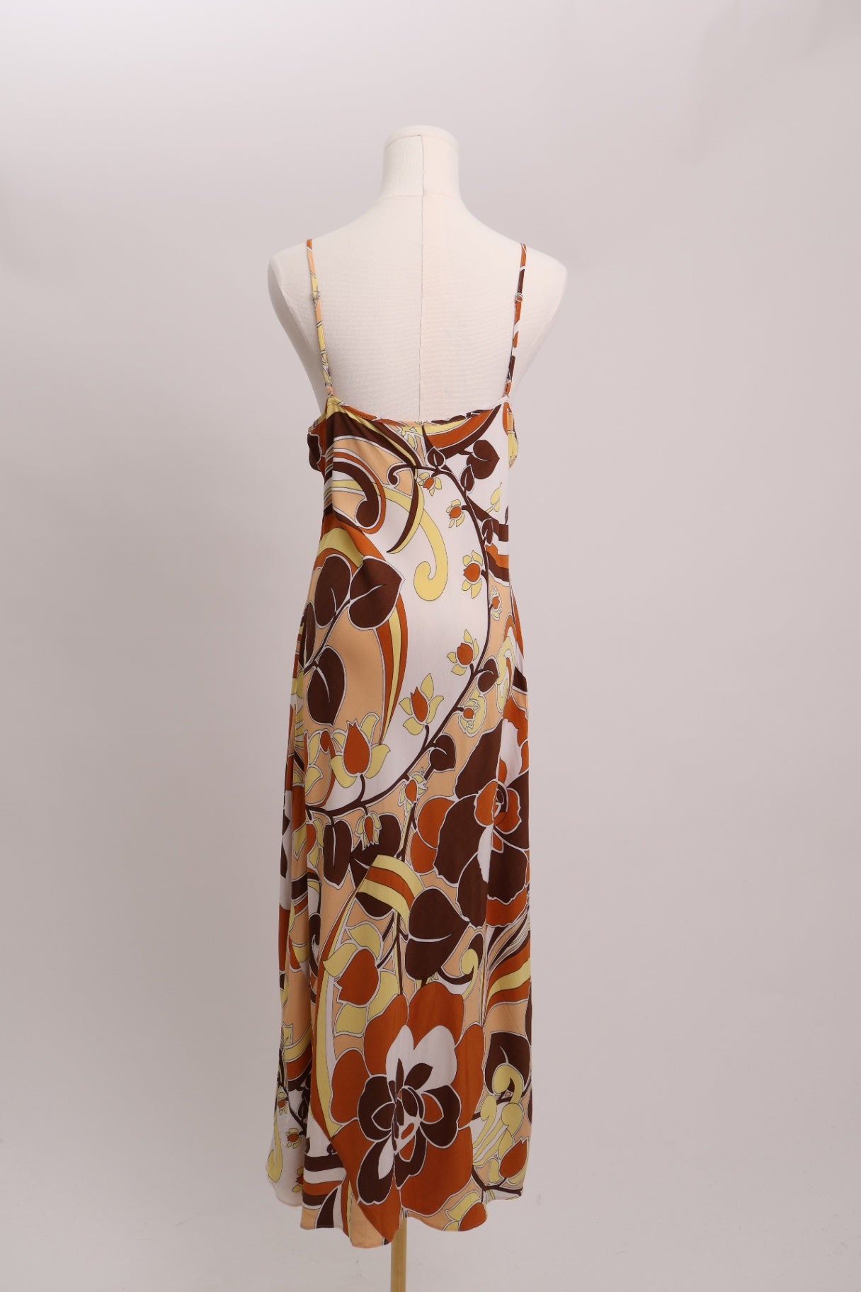 Robe maxi imprimé floral rétro Wilfred