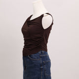 Camisole à col baveux
