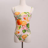 Maillot une-pièce fruits tropicaux
