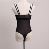 Justaucorps lingerie en tissu transparent