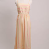 Robe maxi fluide à bretelles avec rayures roses