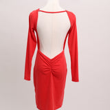 Robe midi dos ouvert