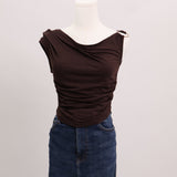 Camisole à col baveux