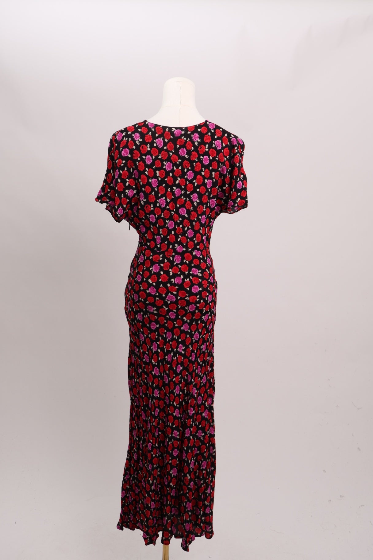 Robe maxi à fermeture éclair latérale