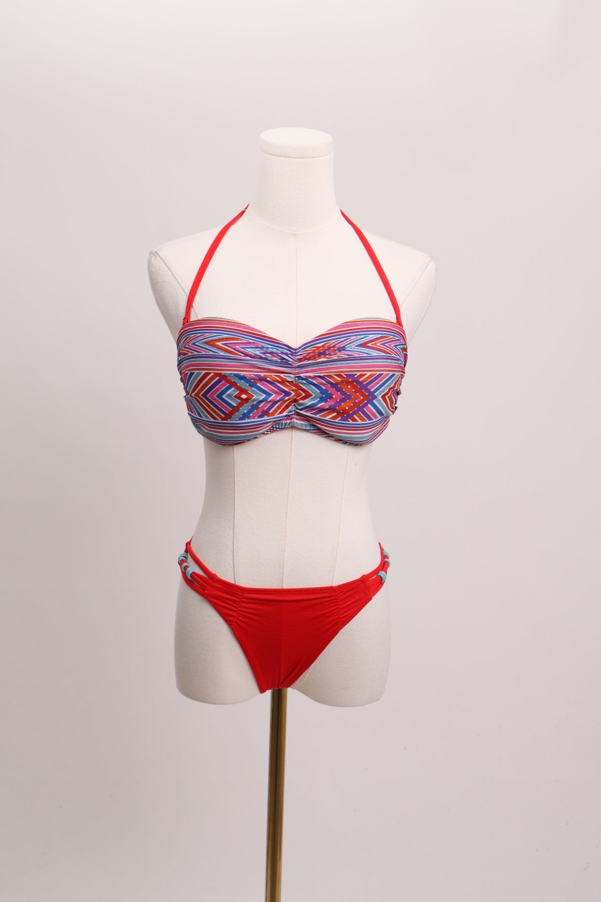 Bikini haut multi bas uni