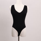Justaucorps (bodysuit) à détails côtelés