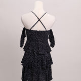 Robe courte à pois