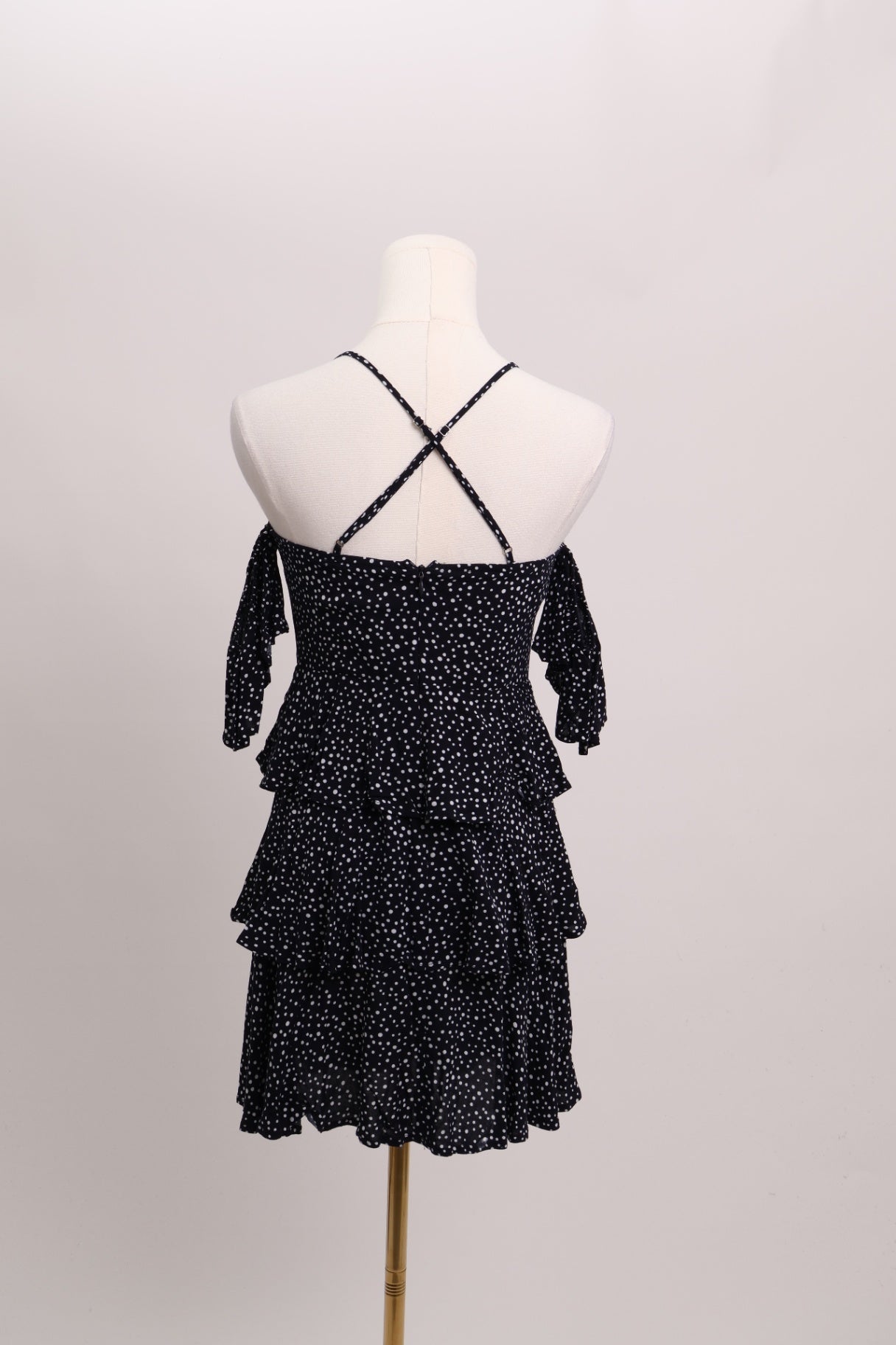 Robe courte à pois