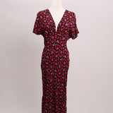 Robe maxi à fermeture éclair latérale