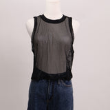 Camisole à filet sans manches
