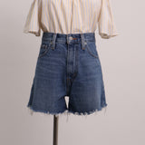 Short en jeans taille haute