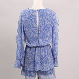 Robe d'été fleurie à manches longues