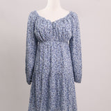 Robe courte manches longues bouffantes
