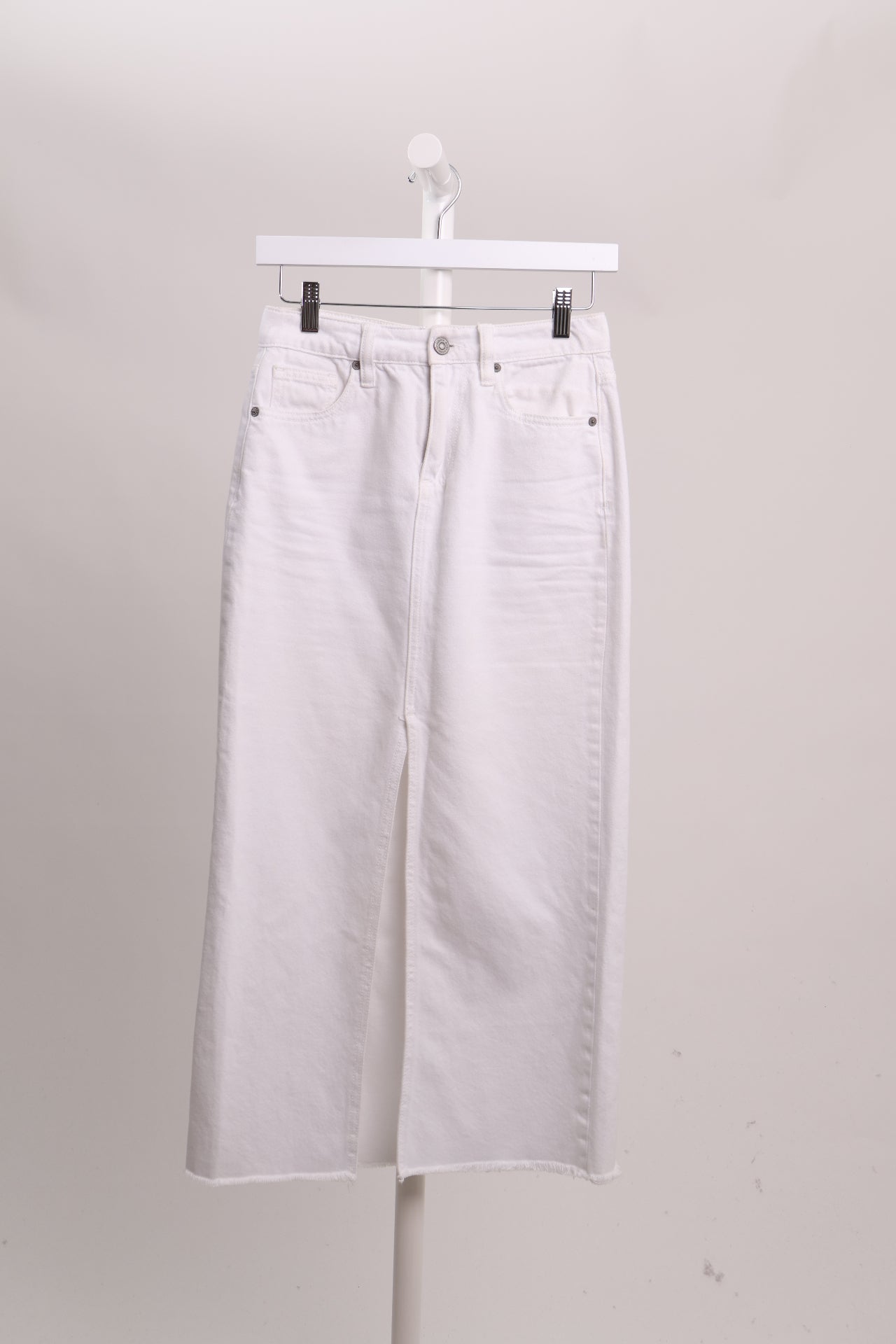 Jupe longue en denim avec fente