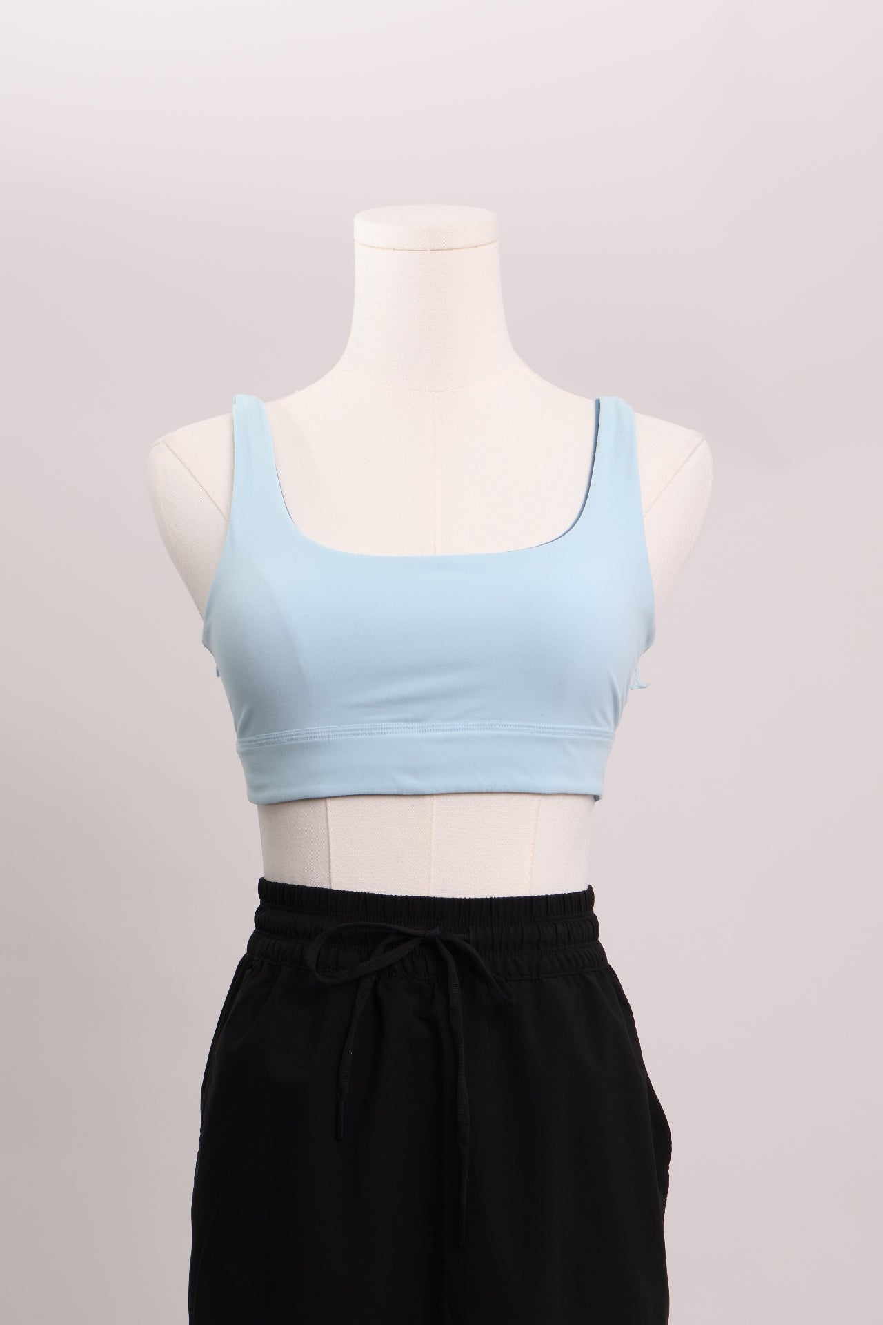 Top de sport bleu soutien léger réversible