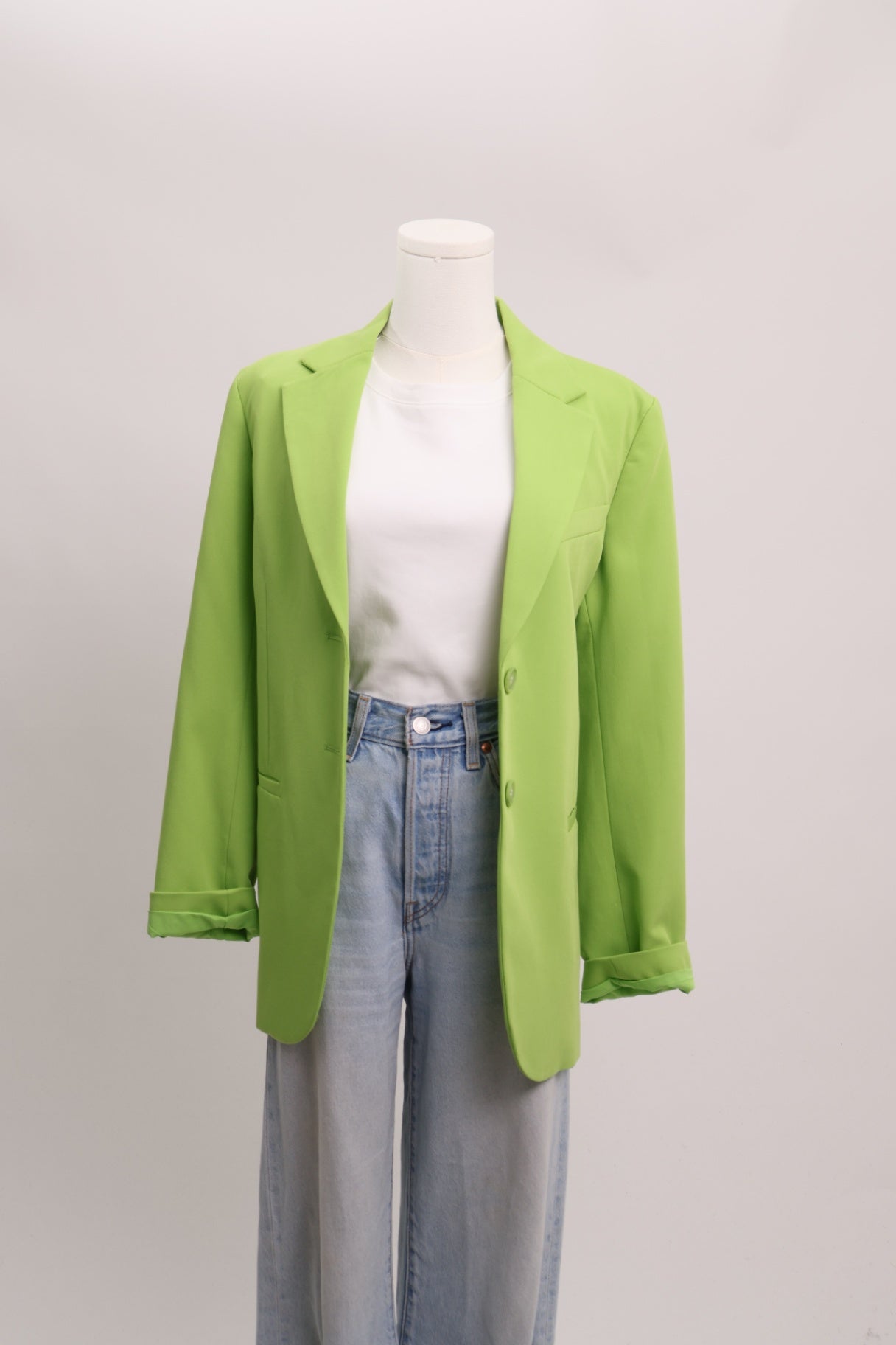 Veston long boutonné