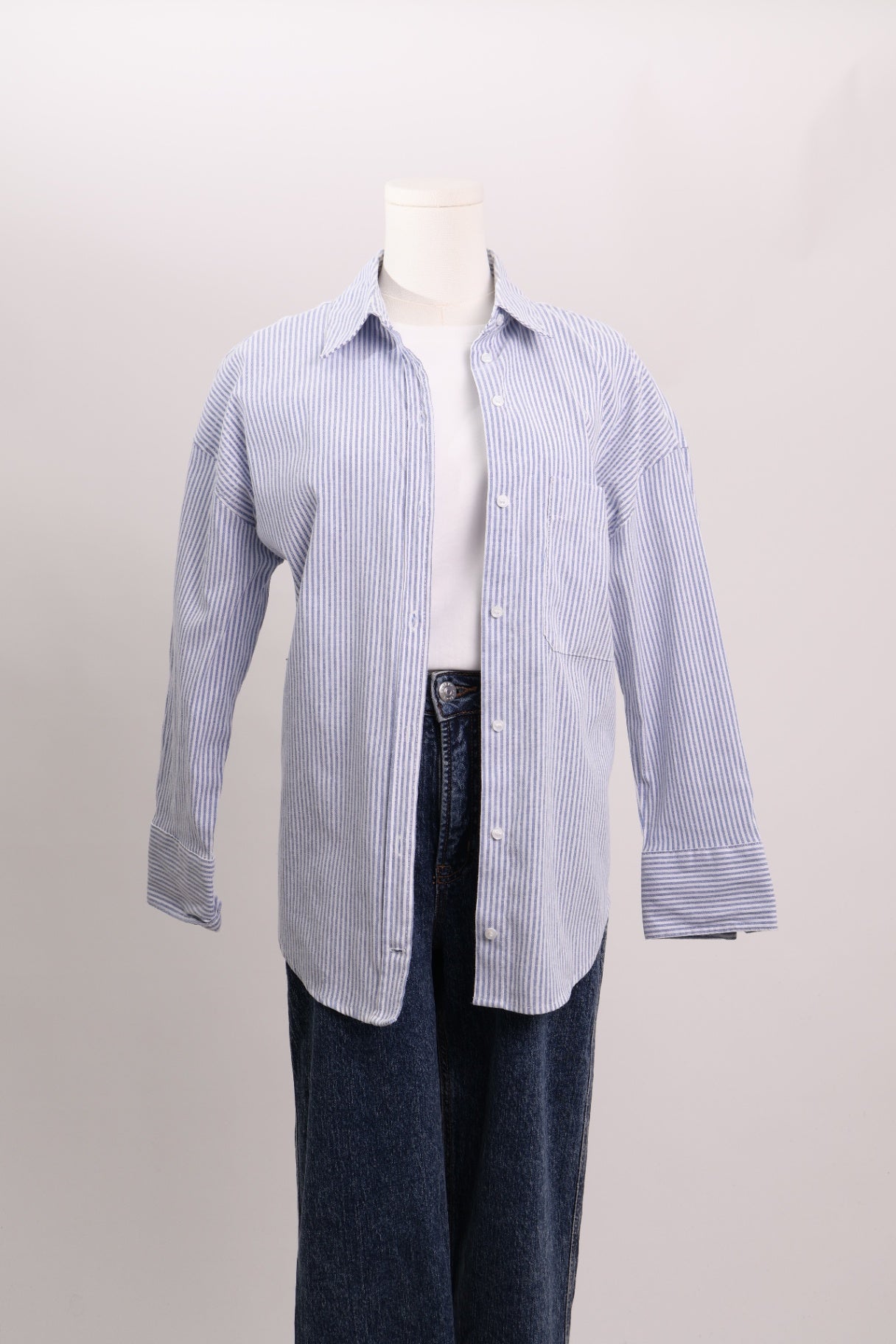 Chemise décontractée rayée