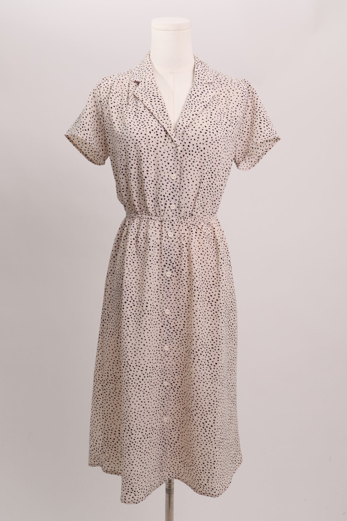 Robe midi à pois