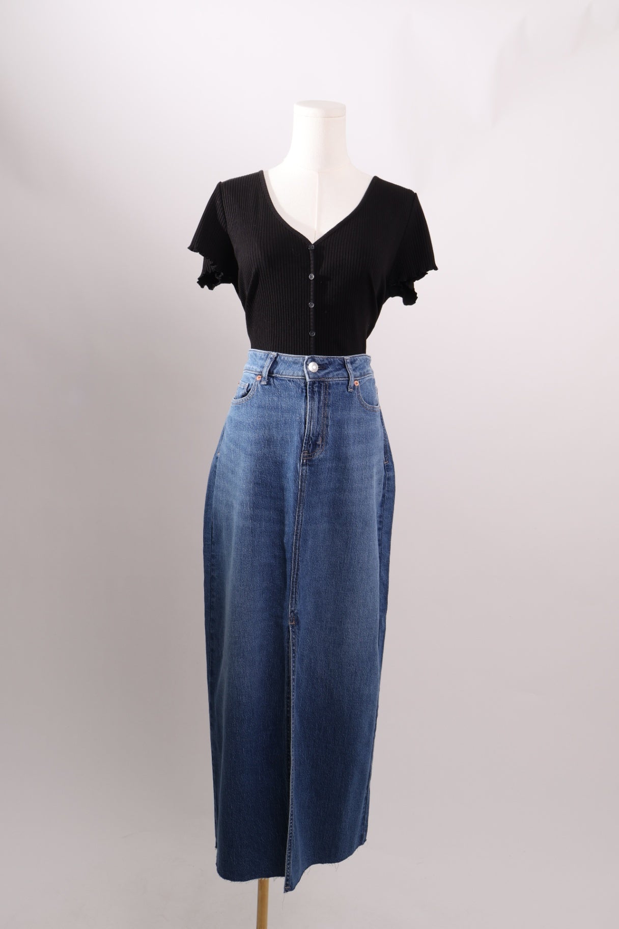 Jupe en jeans avec fente