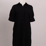 Robe style chemise manches courtes