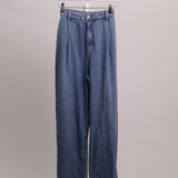 Jean jambes larges taille haute