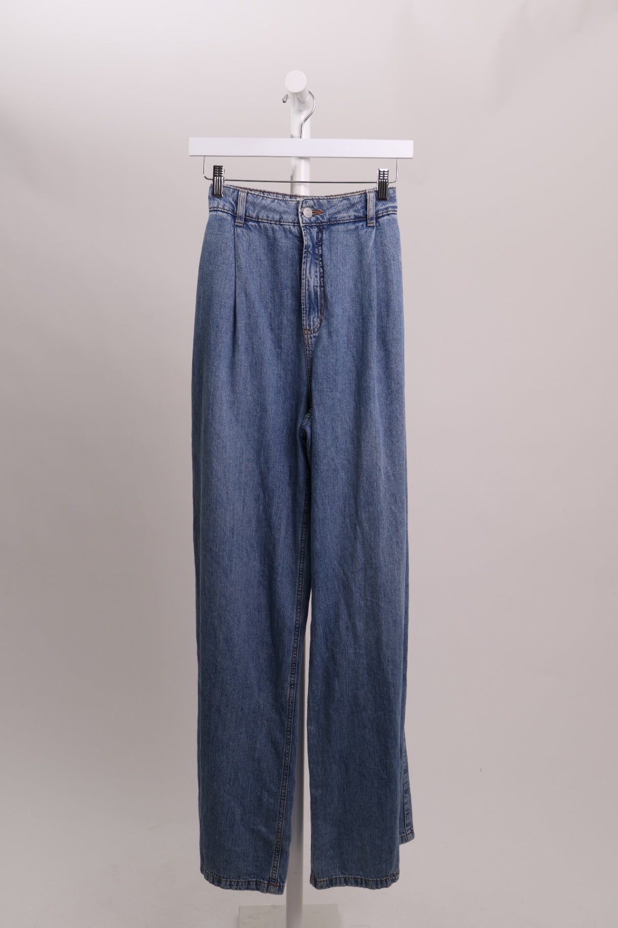Jean jambes larges taille haute