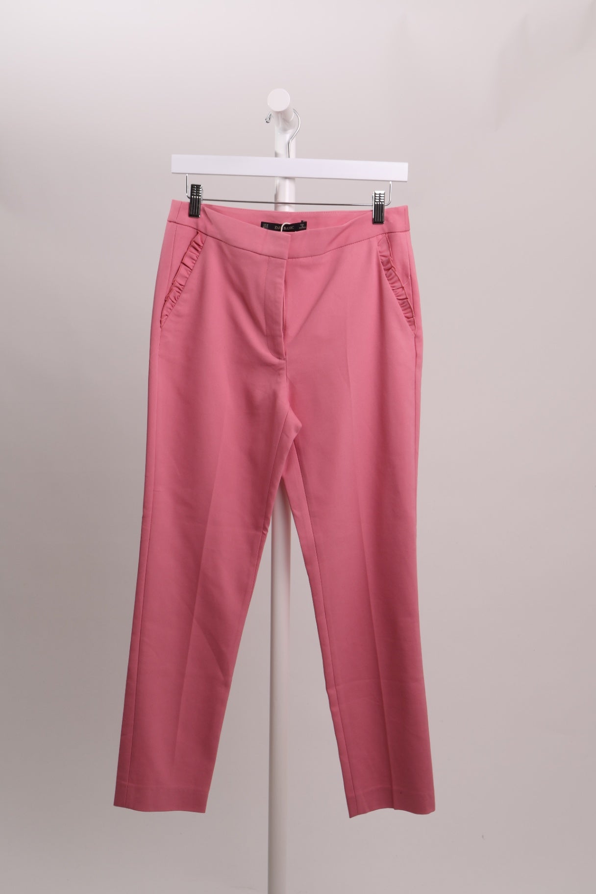 Pantalon propre ajusté rose