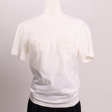 T-shirt avec appliqués coquillage