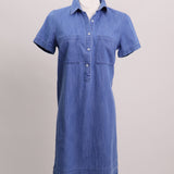 Robe courte en denim