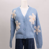 Cardigan à marguerites 3D