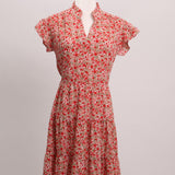 Robe midi fleurie 