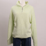 Pull en laine à quart de zip