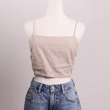 Camisole courte à dos noué