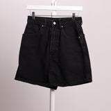 Short bermuda en denim noir