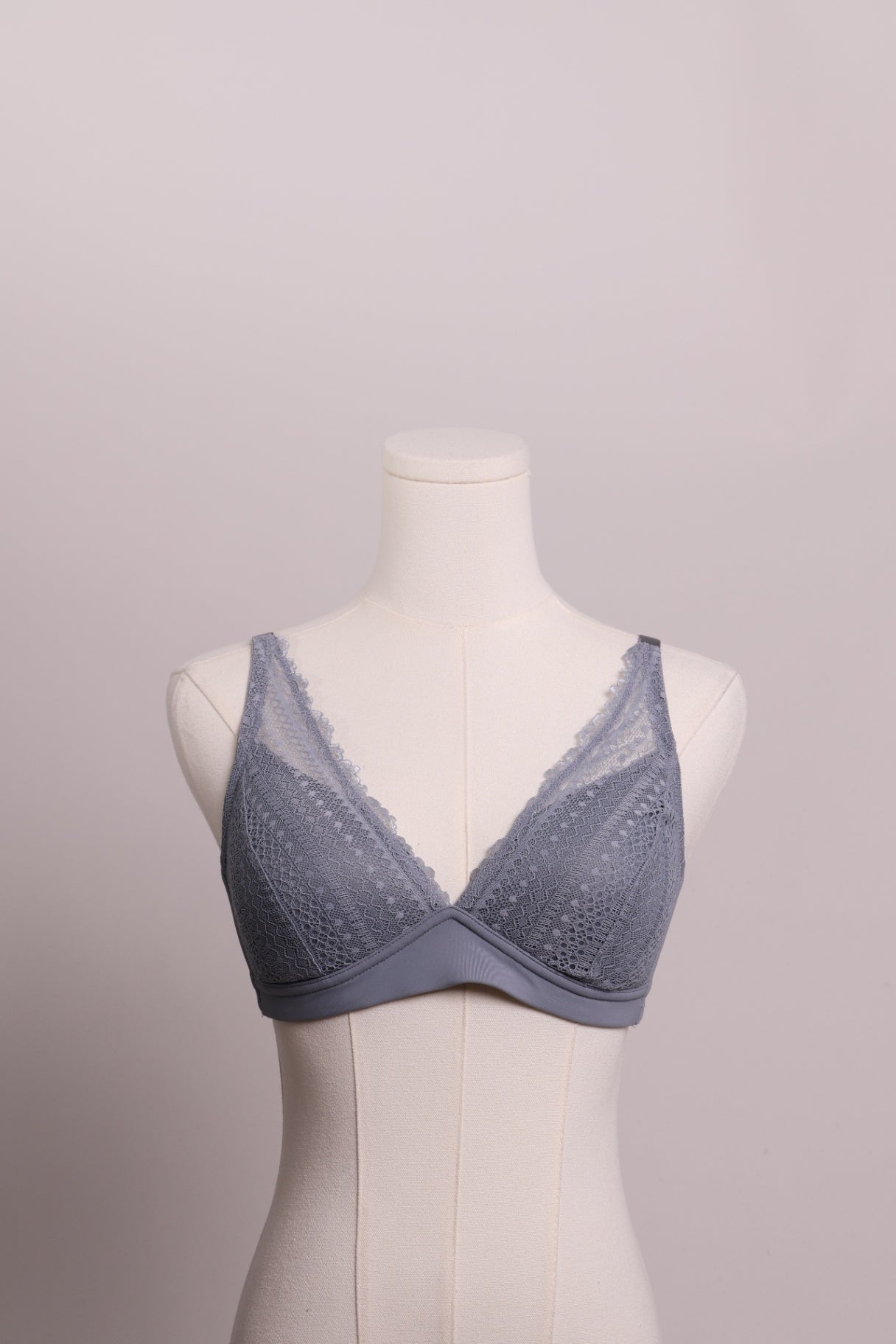 Soutien-gorge Lina en dentelle bleu acier