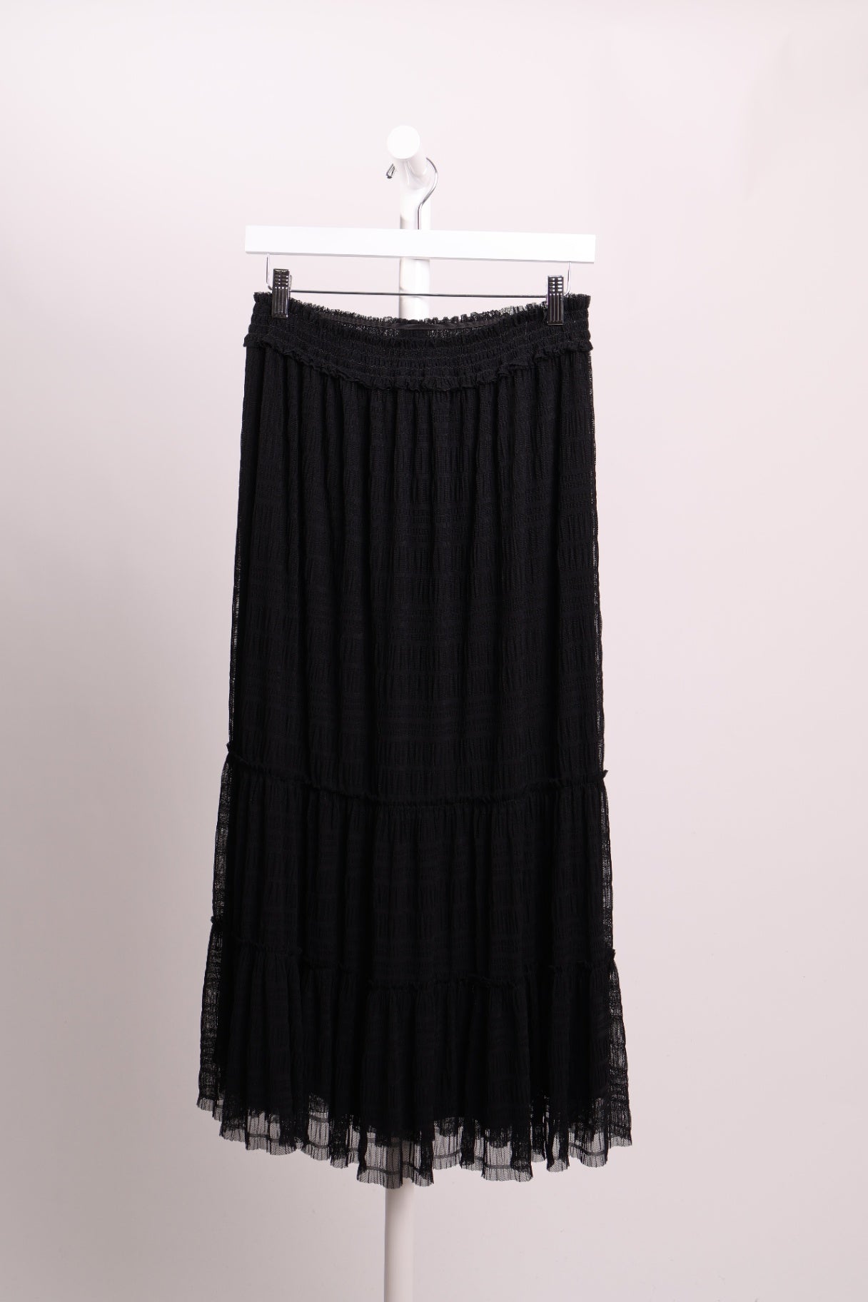 Jupe midi légère à texturée