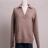 Pull en V avec col polo