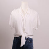 Blouse manches courtes à nouer