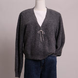 Cardigan à boucle brillante