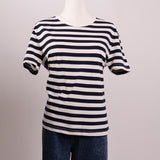 T-shirt ligné bleu et blanc