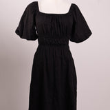 Robe d'été dos ouvert manches bouffantes
